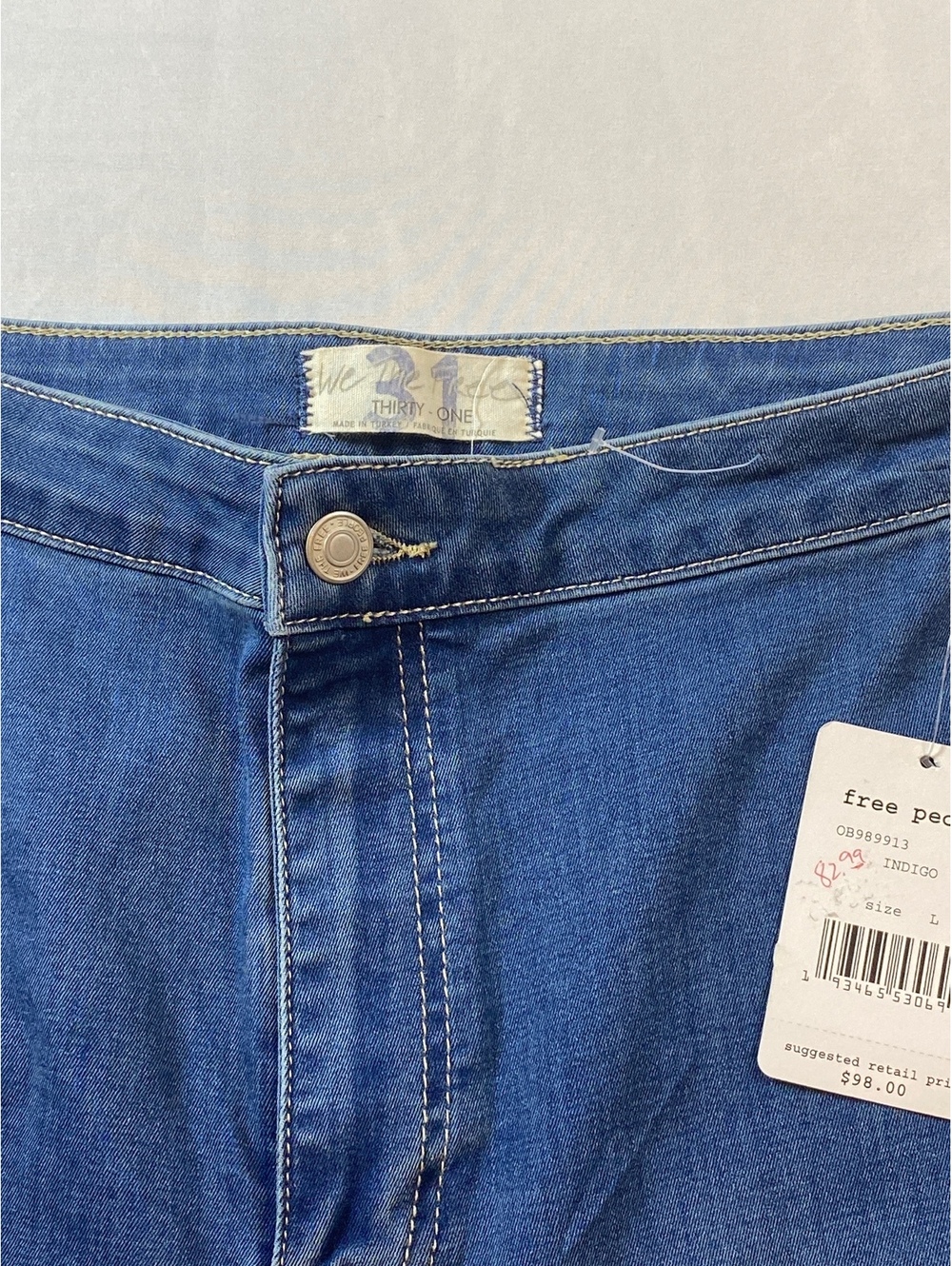 Free People We The Free Bell Bottom Jeans Size 31 - Picture 5 of 8